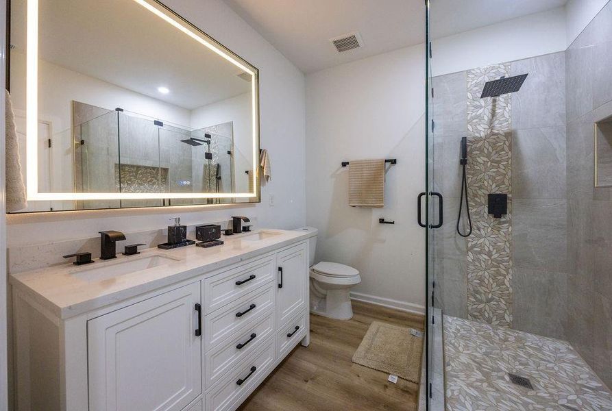 Furnished interior view inside a new home in , Woodway (Image 10).