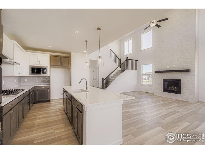Furnished interior view inside a new home in RainDance - 60s, Windsor (Image 6).