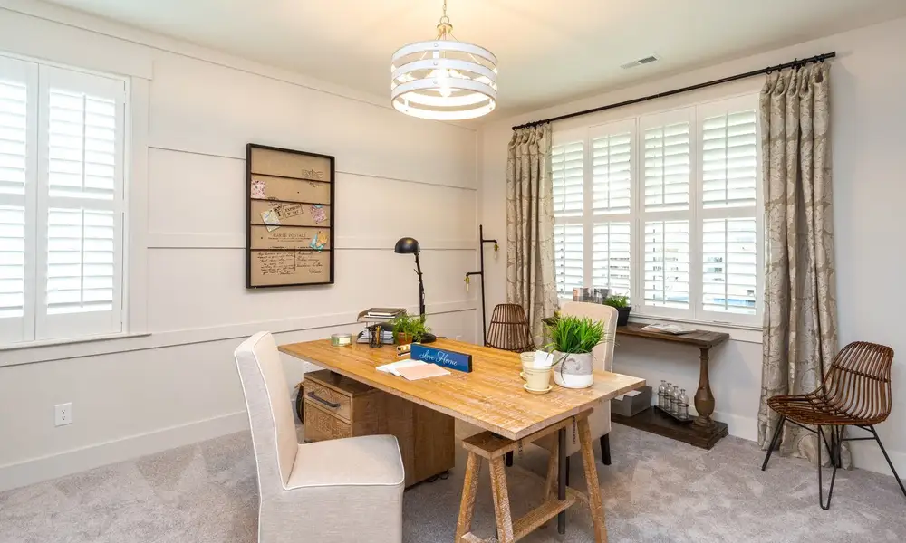 Representative furnished interior of a home built from the Marin by Classica Homes in McLean - Hunts Point, Belmont (Image 14).