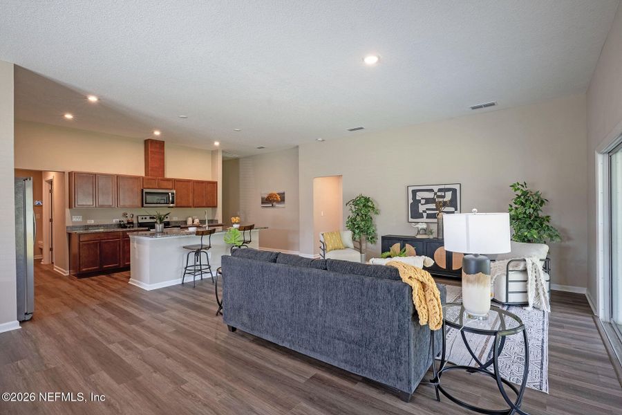 Furnished interior view inside a new home in Edinburgh Village, Jacksonville (Image 45).