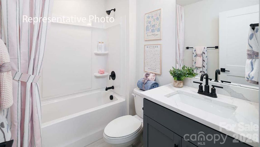 Furnished interior view inside a new home in Sanctuary at Southgate, Indian Trail (Image 32).