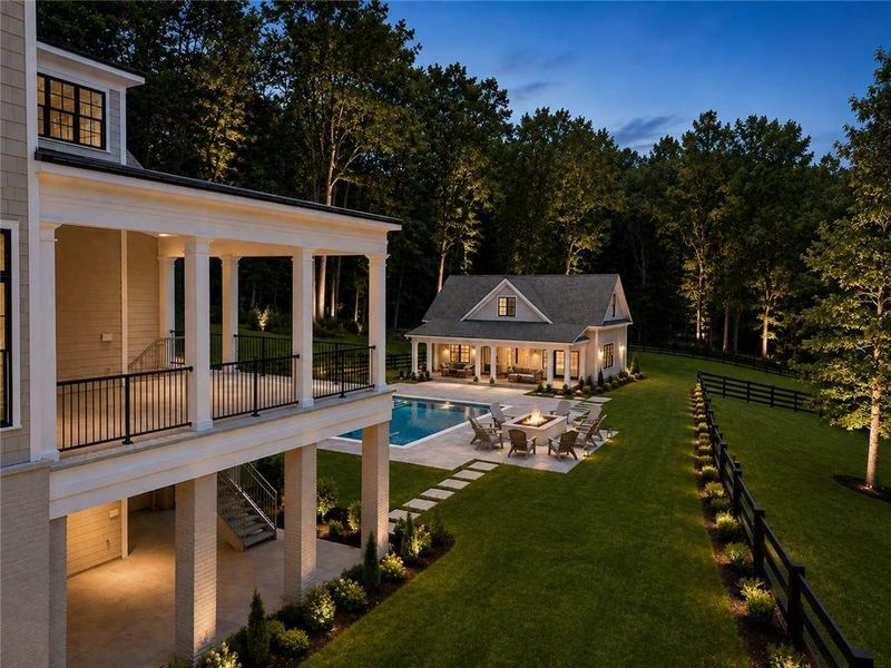 Exterior details and patio area of a home in , Milton (Image 18).