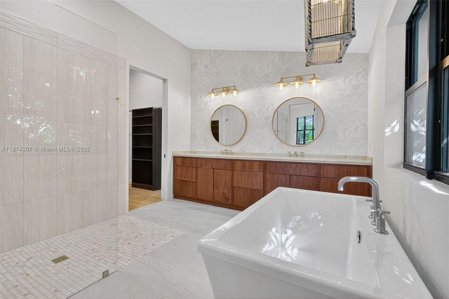 Furnished interior view inside a new home in , Miami (Image 12).