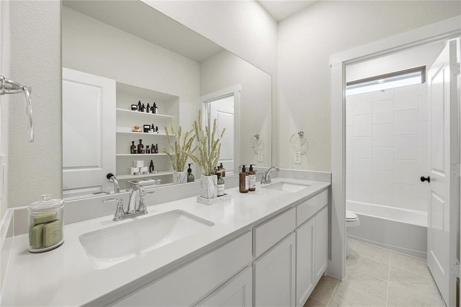 Furnished interior view inside a new home in Chatham Reserve, Providence Village (Image 30).