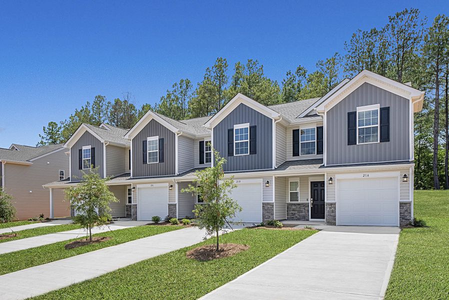 Front exterior of a new home in Oldfield: Timber, Camden, SC, highlighting curb appeal (Image 1).