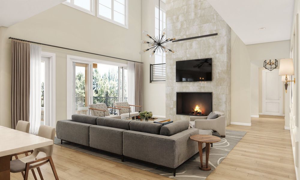Representative furnished interior of a home built from the Residence 4 by Trumark Homes in The Summit at Castle Pines, Castle Pines (Image 3).