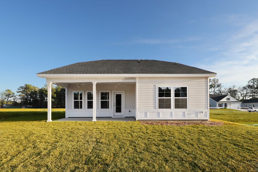 Exterior details and patio area of a home in Hainer Place, Conway (Image 28).