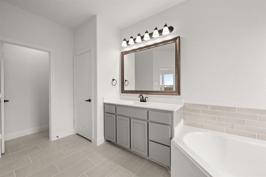 Furnished interior view inside a new home in Coyote Crossing, Godley (Image 13).