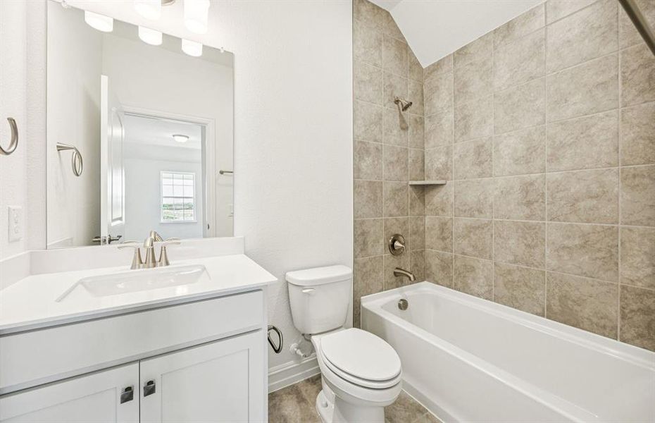Secondary bathroom featuring premium fixtures and finishes *Real home pictured Secondary bathroom featuring premium fixtures and finishes *Real home pictured