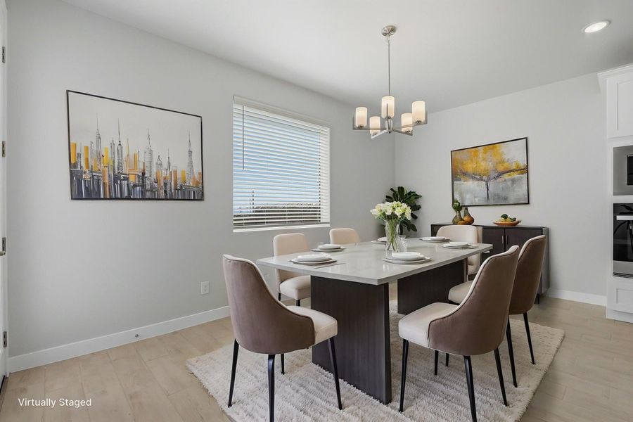 Furnished interior view inside a new home in Emerald Estates, El Paso (Image 11).
