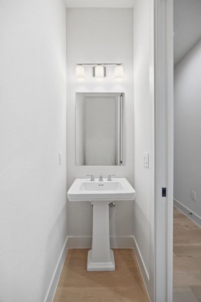 Half bath downstairs off living room