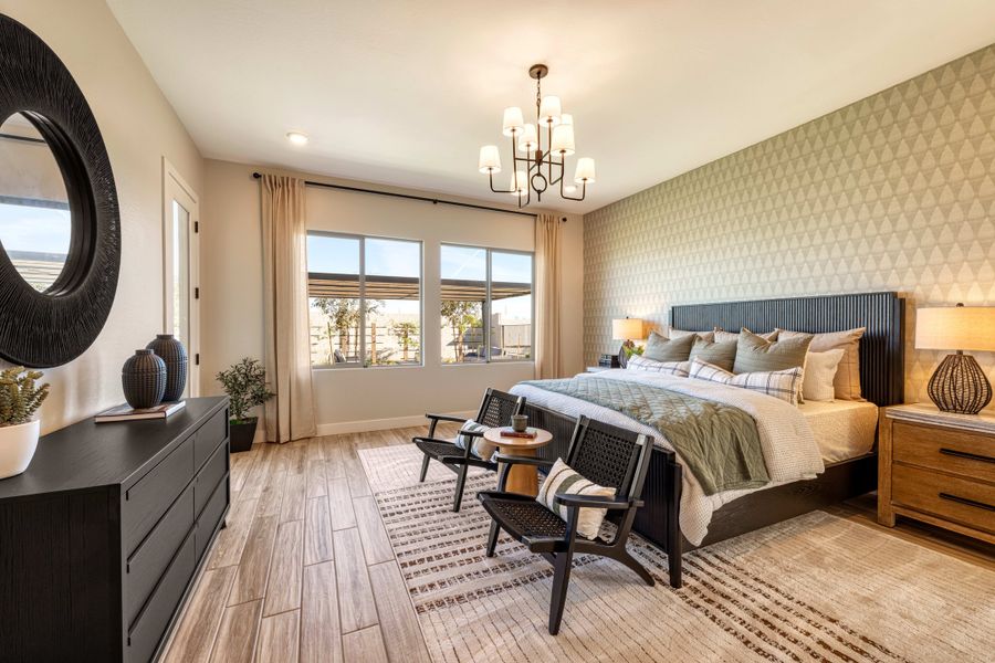 Representative furnished interior of a home built from the Mojave Plan 60-3 by Tri Pointe Homes in Abel Ranch, Goodyear (Image 10).