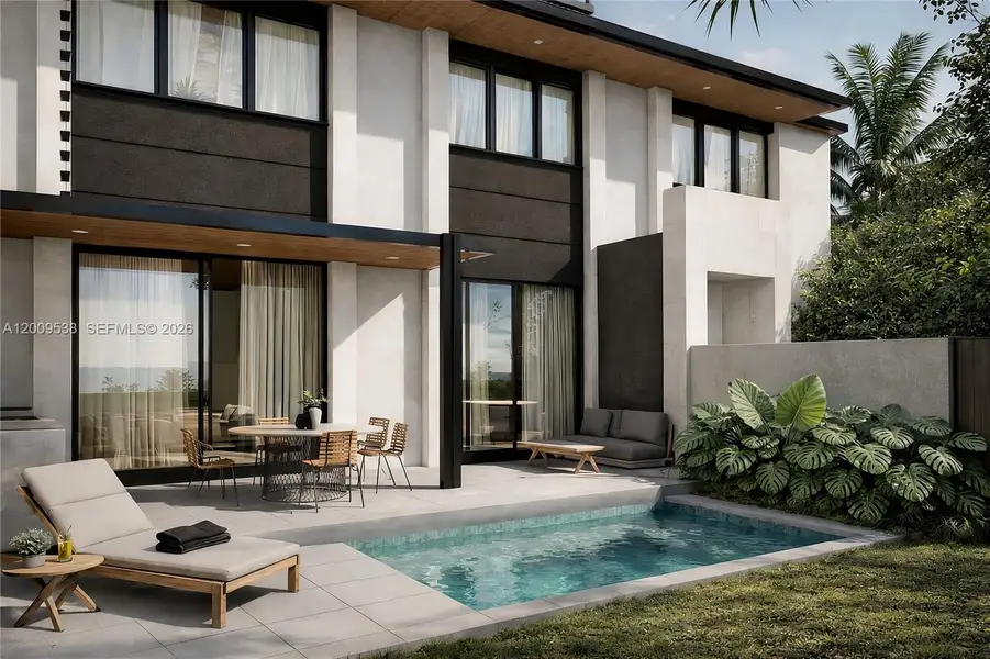 Exterior details and patio area of a home in , Miami (Image 3).