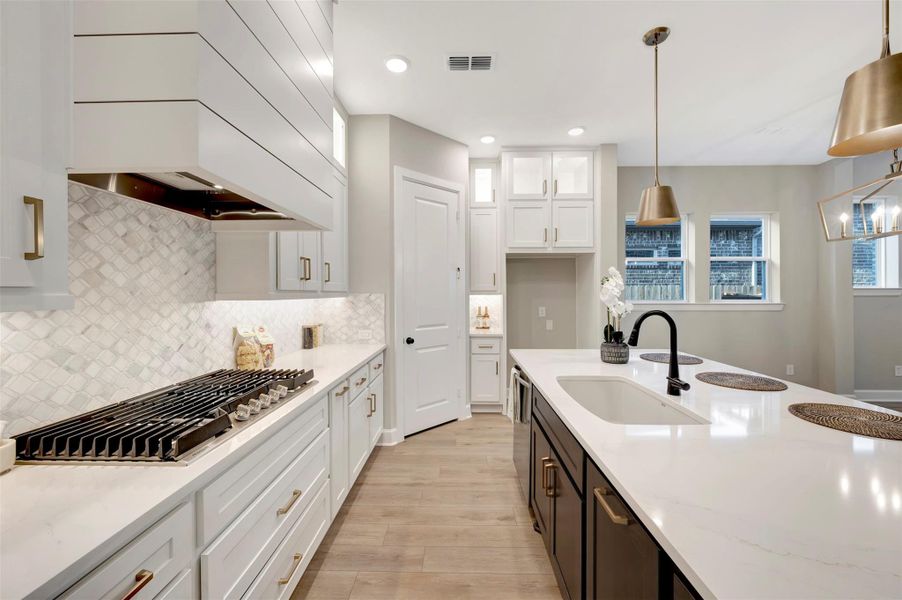 Furnished interior view inside a new home in Grange 45' Homesites, Katy (Image 31).