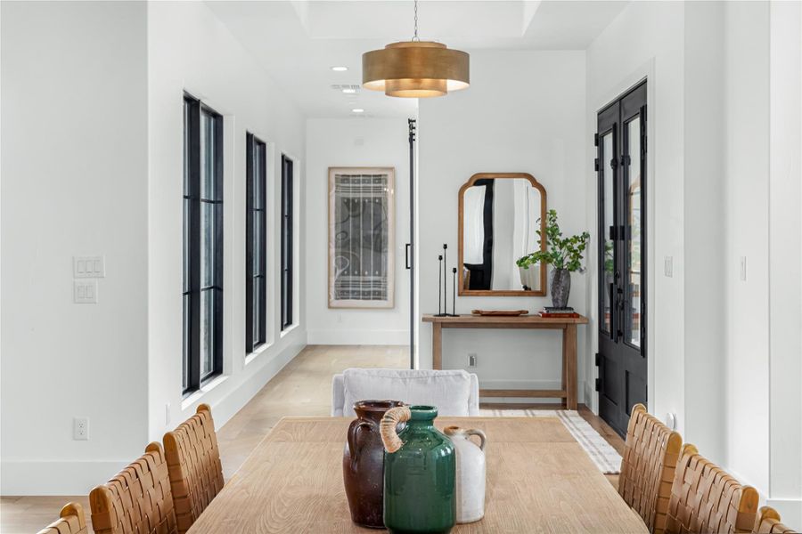 Dining room featuring light hardwood / wood-style floors