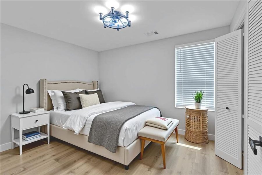 Furnished interior view inside a new home in , Atlanta (Image 5).