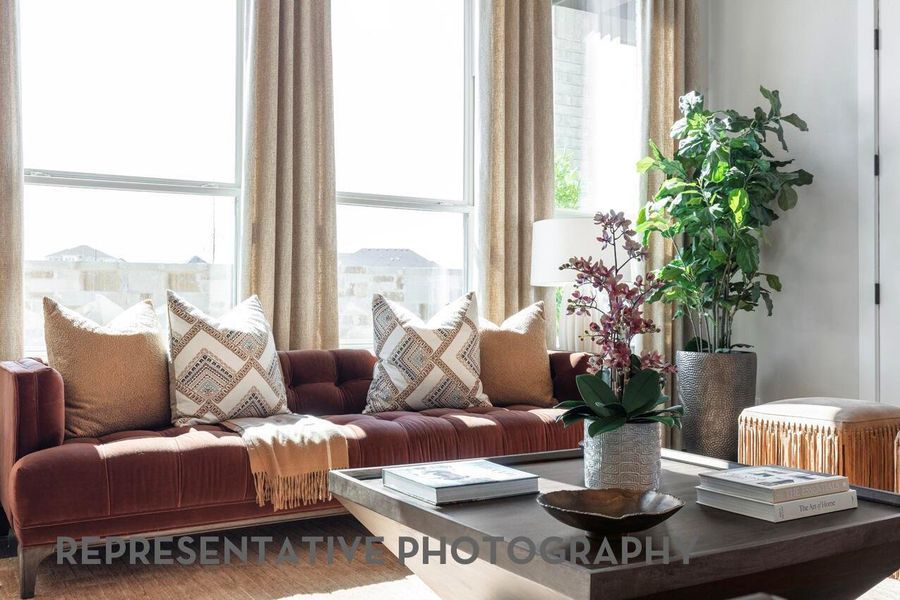 Furnished interior view inside a new home in Elyson, Katy (Image 24).