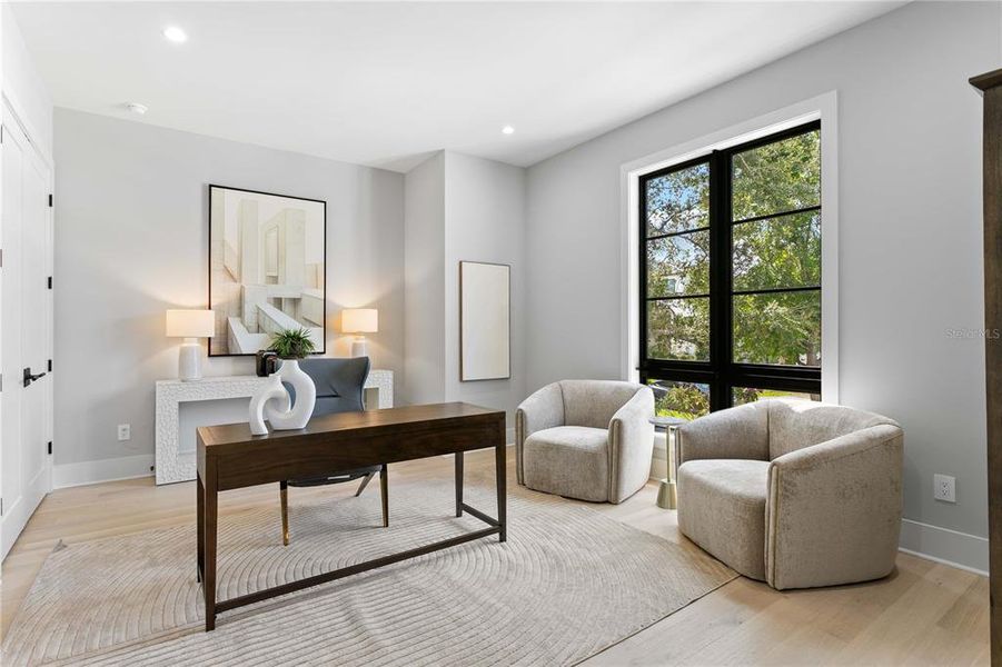 Furnished interior view inside a new home in , Tampa (Image 12). Furnished interior view inside a new home in , Tampa (Image 12).