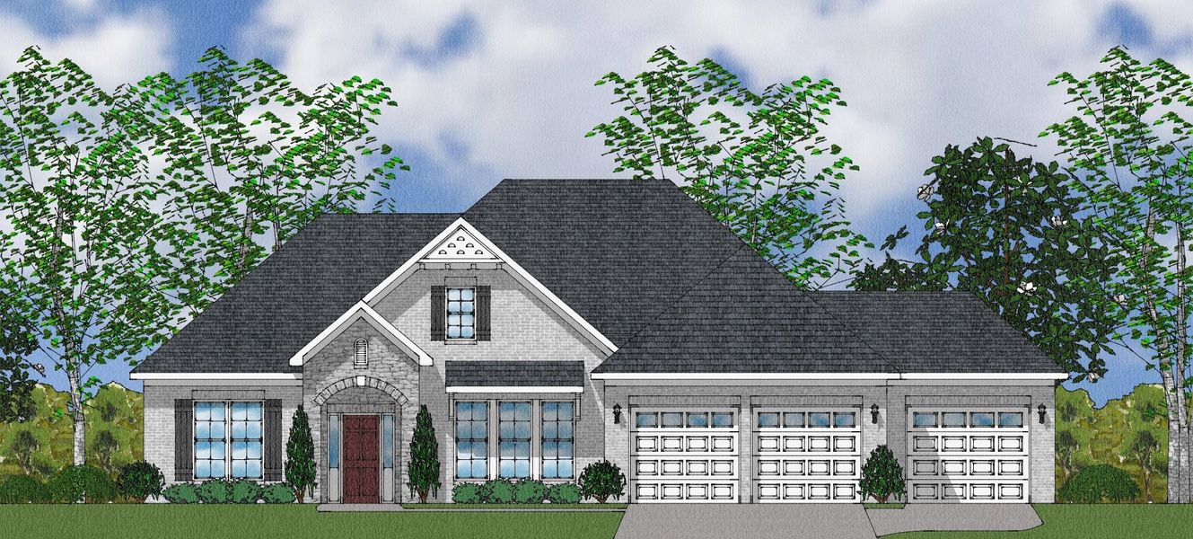 Representative exterior photo of a completed home built from the Byrnes II - Elite Collection by Mungo Homes in Suter Estates, Easley, SC (Image 9).
