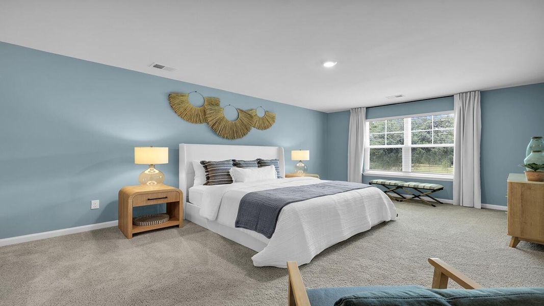 Furnished interior view inside a new home in The Cove at Mallard Crossing, Summerville (Image 25). Furnished interior view inside a new home in The Cove at Mallard Crossing, Summerville (Image 25).