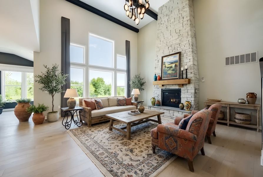 Furnished interior view inside a new home in Woodberry, Canton (Image 36).