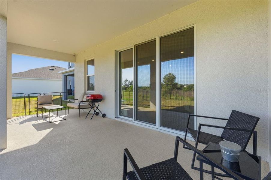 Exterior details and patio area of a home in Silverstone North, Palmetto (Image 27).
