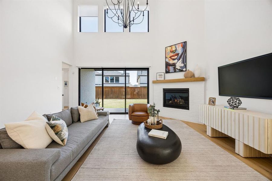 Furnished interior view inside a new home in Fields 50', Frisco (Image 25). Furnished interior view inside a new home in Fields 50', Frisco (Image 25).