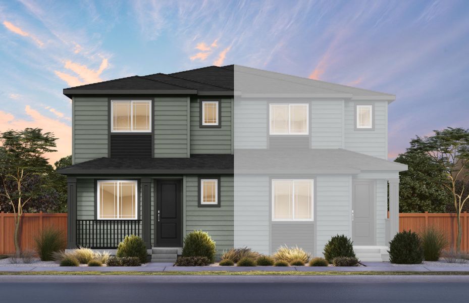 Representative exterior photo of a completed home built from the Orion by Pulte Homes in Sky Ranch, Aurora, CO (Image 5).