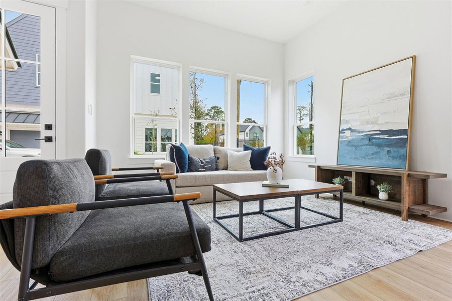 Furnished interior view inside a new home in , Houston (Image 13).