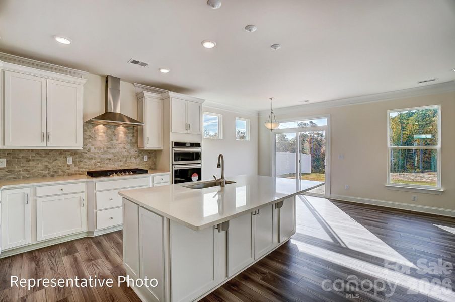 Furnished interior view inside a new home in Enclave at Riverdale, Huntersville (Image 6).