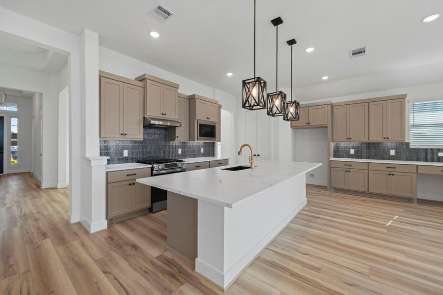 Furnished interior view inside a new home in Artavia, Conroe (Image 10).