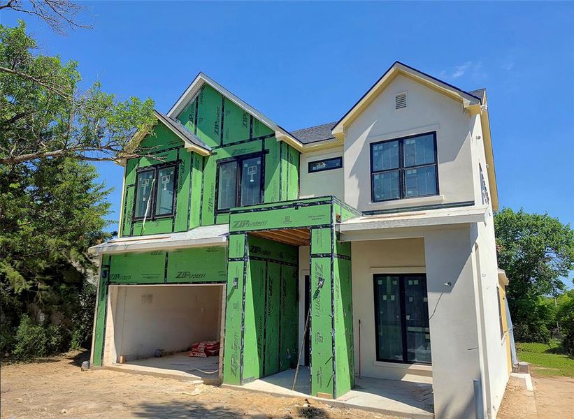 In-progress construction of a new home in , Dallas, TX (Image 6).