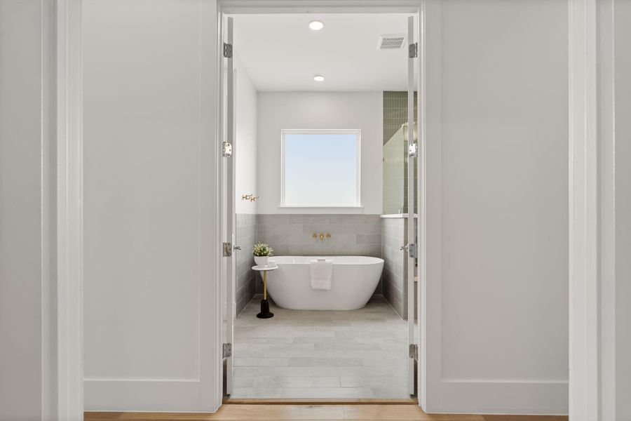 Furnished interior view inside a new home in , Houston (Image 32).