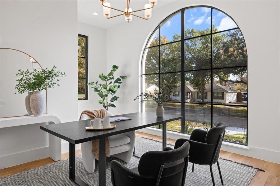 Furnished interior view inside a new home in , Dallas (Image 35).