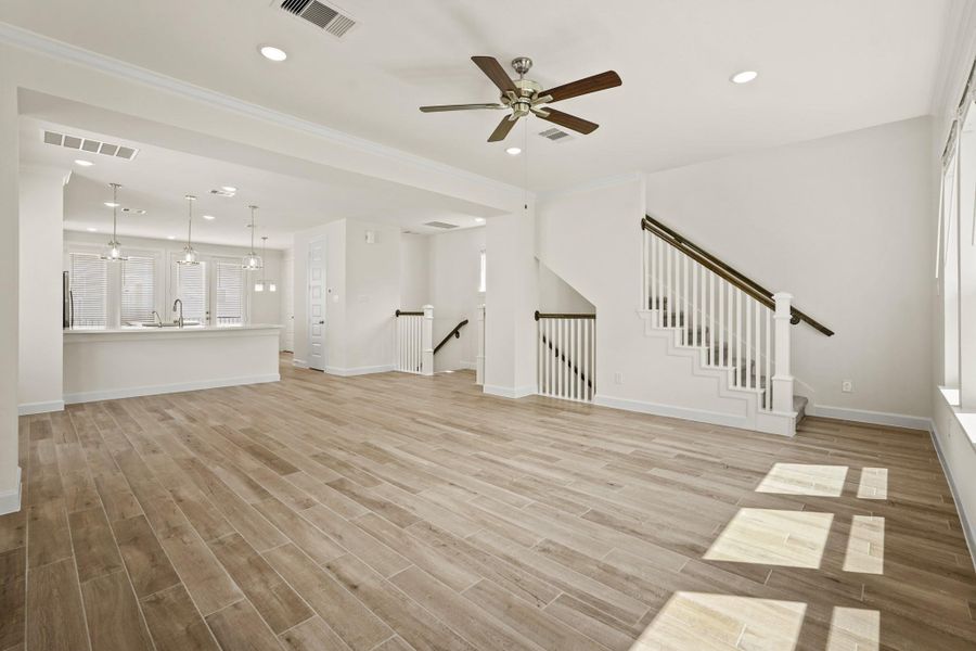 Open great room (*Photo not of actual home and used for illustration purposes only.)