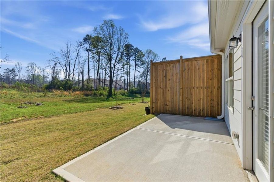 Exterior details and patio area of a home in Silver Leaf, Dawsonville (Image 20).