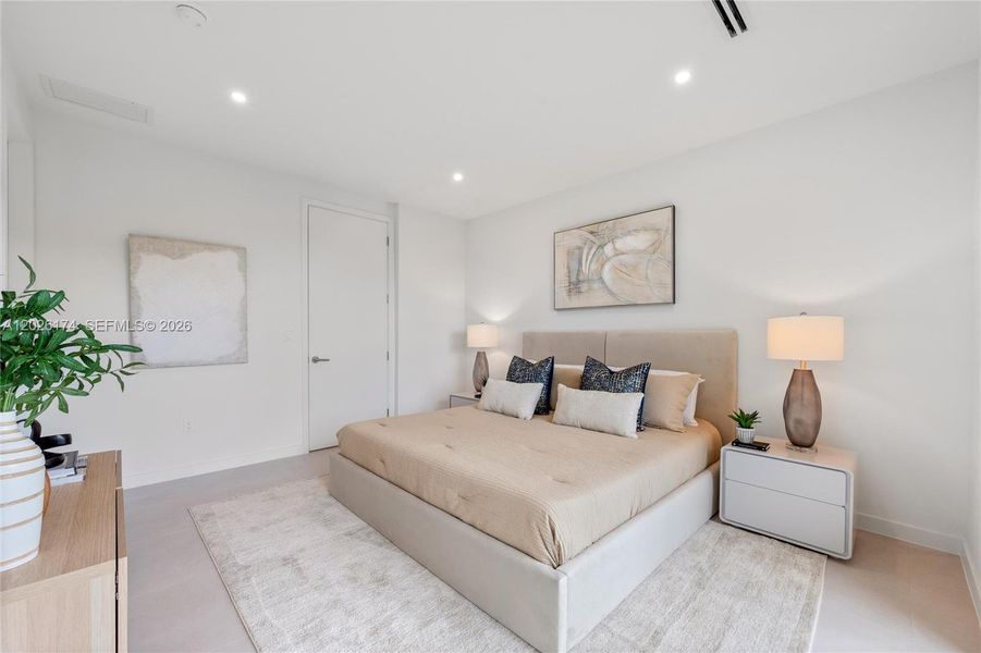 Furnished interior view inside a new home in , Miami (Image 15).