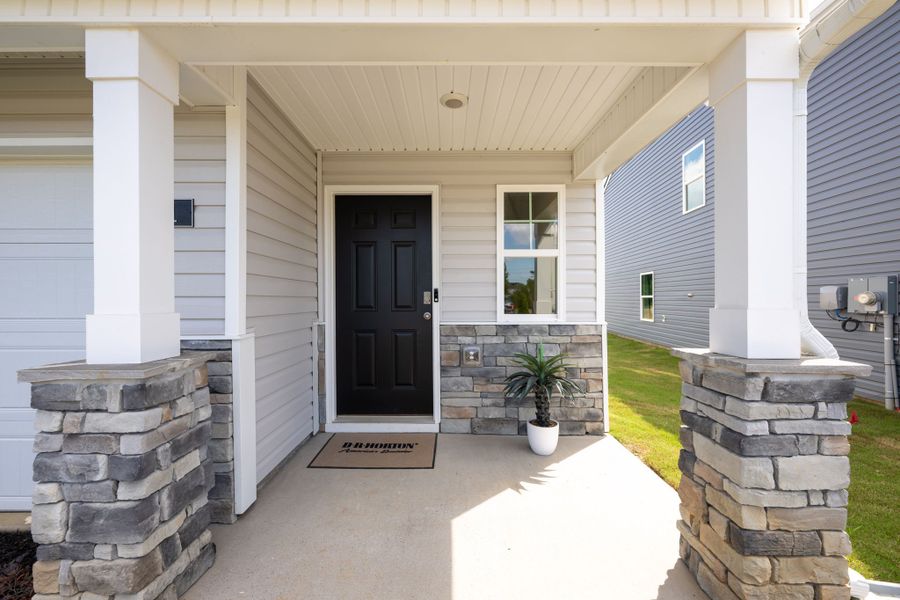 Representative exterior details of a home built from the Darwin by D.R. Horton in Hawk's Ridge, Rossville (Image 3). Representative exterior details of a home built from the Darwin by D.R. Horton in Hawk's Ridge, Rossville (Image 3).