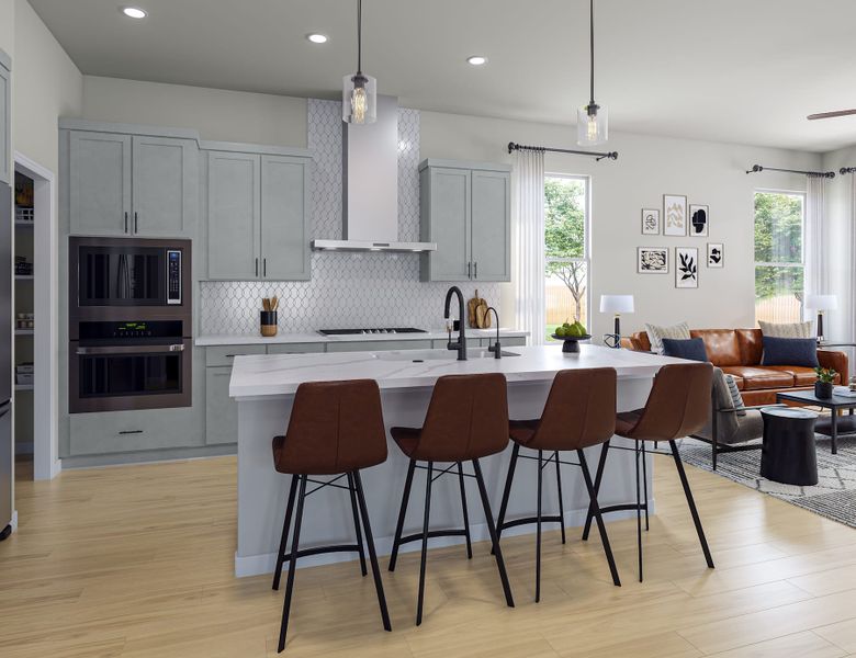 Furnished interior view inside a new home in Park Central, Georgetown (Image 5). Furnished interior view inside a new home in Park Central, Georgetown (Image 5).