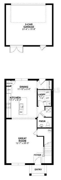 2D floor plan layout of this home in Tribute at Ovation, Winter Garden, FL (Image 5). 2D floor plan layout of this home in Tribute at Ovation, Winter Garden, FL (Image 5).