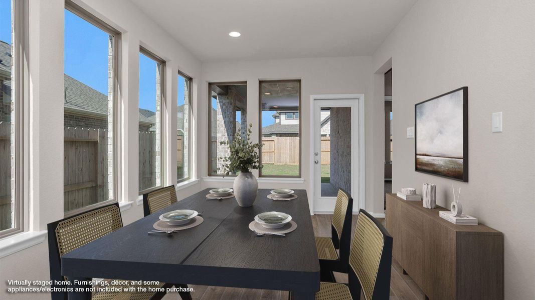 Furnished interior view inside a new home in Candela South 40', Richmond (Image 3). Furnished interior view inside a new home in Candela South 40', Richmond (Image 3).