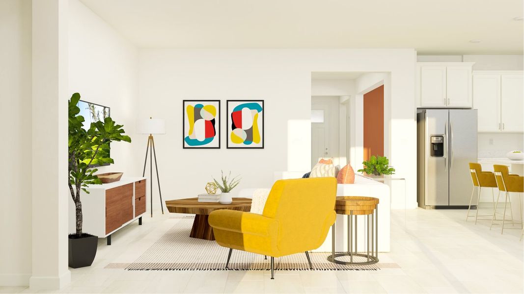 Sunburst family room