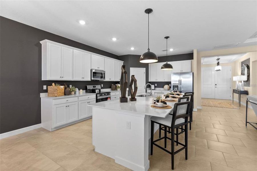 Furnished interior view inside a new home in Rye Ranch, Parrish (Image 11).