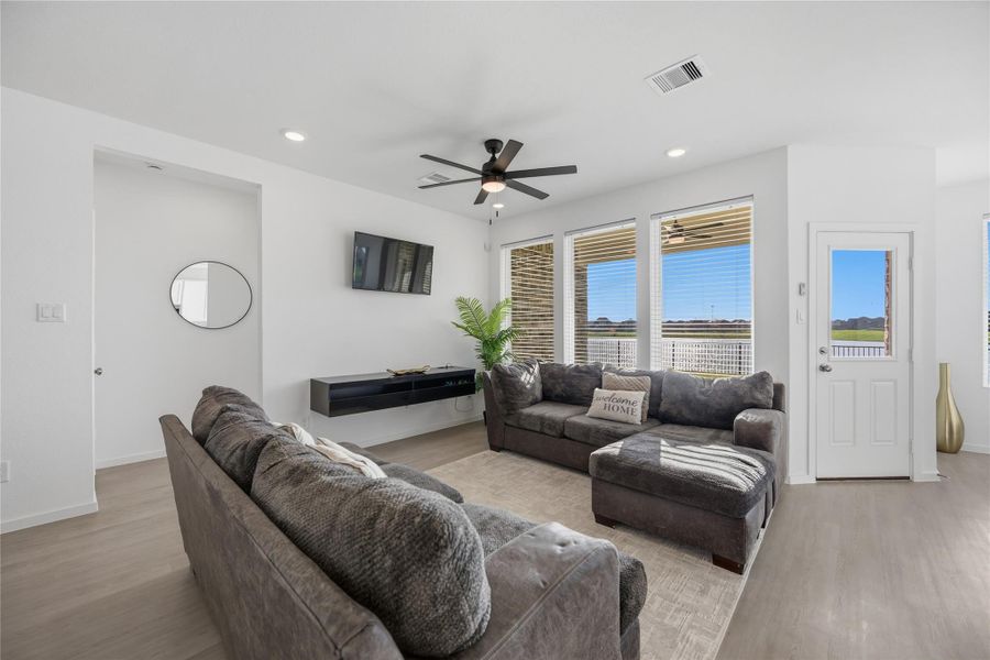 Living Room with Views to the Lake