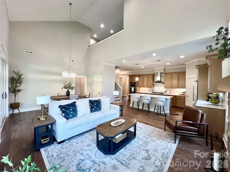 Furnished interior view inside a new home in , Hendersonville (Image 9). Furnished interior view inside a new home in , Hendersonville (Image 9).