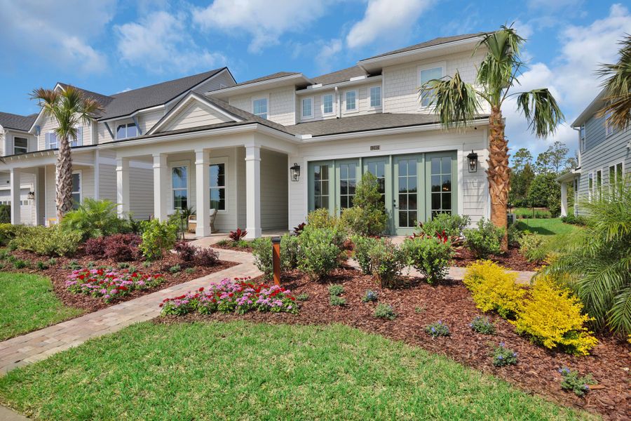Representative exterior photo of a completed home built from the Scarlett by Riverside Homes in Mariposa at EverRange 50' Series, Jacksonville, FL (Image 27).