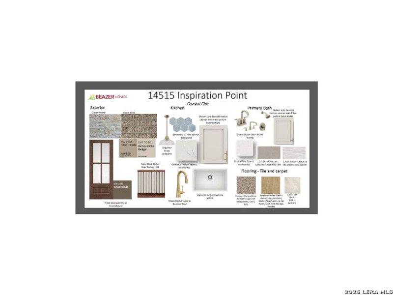 Sample of building materials used in homes in Morgan Meadows, San Antonio (Image 2). Sample of building materials used in homes in Morgan Meadows, San Antonio (Image 2).