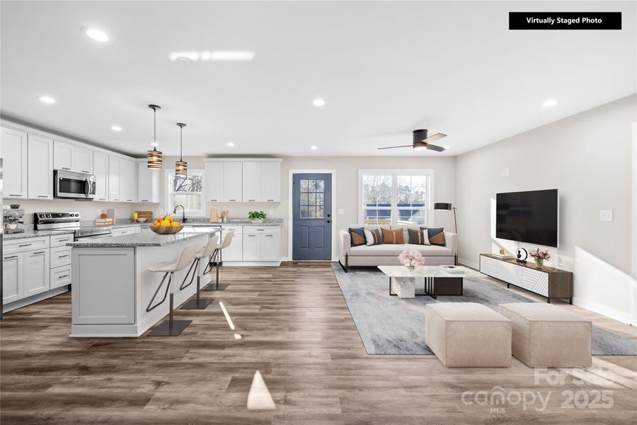 Virtually Staged Living Area