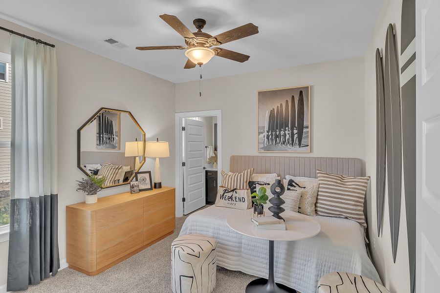 Furnished interior view inside a new home in Bridgewater - Shorehaven Village, Little River (Image 22).