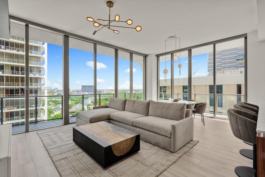 Furnished interior view inside a new home in Mr. C Residences, Miami (Image 5). Furnished interior view inside a new home in Mr. C Residences, Miami (Image 5).
